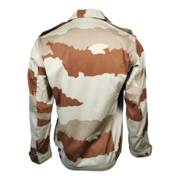 veste F2 camouflage désert daguet, vue de dos, empiècements épaules et bas élastiqué, occasion