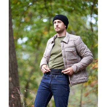 jean ultimate gk undercover, port discret sous veste, passants arrière renforcés visibles à la taille