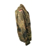 veste BW flecktarn occasion, profil droit, poche bras gauche et drapeau allemand