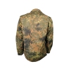 veste militaire allemande flecktarn, vue de dos, emmanchures et base arrondie