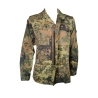 veste militaire allemande flecktarn, zip frontal ouvert avec rabat pressions, coupe droite