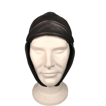 Casque aviateur vintage en cuir – Style pilote 20e siècle