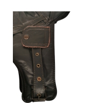 Casque aviateur vintage en cuir