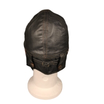 Casque aviateur vintage en cuir