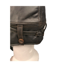 Casque aviateur vintage en cuir