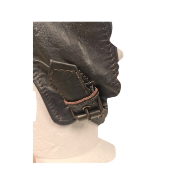 Casque aviateur vintage en cuir – Style pilote 20e siècle