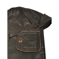 Casque aviateur vintage en cuir