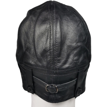 Casque aviateur vintage en cuir – Style pilote 20e siècle