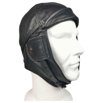 Casque aviateur vintage en cuir