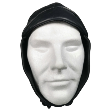 Casque aviateur vintage en cuir – Style pilote 20e siècle