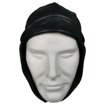 Casque aviateur vintage en cuir