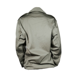 veste f2 verte, vue de dos, bas élastiqué et épaulettes