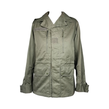 veste militaire f1 originale armée française verte, vue de face, 4 poches