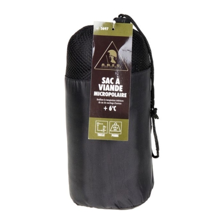 Sac à viande drap de sac polaire micropolaire ARES +6°C forme momie