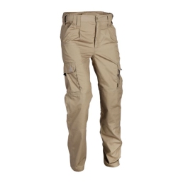 pantalon baroud trex ares coyote, trois-quarts droit, genoux renforcés, bas réglable