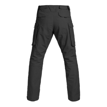 pantalon treillis Fighter noir, vue trois-quarts dos, renfort siège, poches arrière à rabat