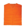 Blouson Cuir Pilote gilet orange