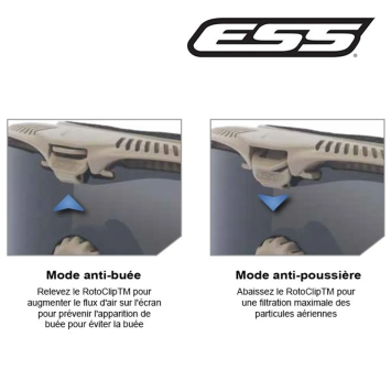 Masque INFLUX AVS Terrain TAN 2LS ESS systeme