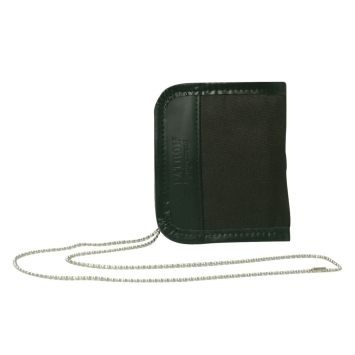 Porte-cartes et Insigne en cuir avec chaîne Forces de l'ordre