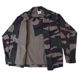 veste f2 camouflage ce ouverte, vue intérieure, doublure et grande poche interne
