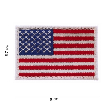 Ecusson brodé USA 9 cm x 6 cm Thermocollant