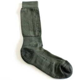 chaussettes militaires coolmax vert olive, vue a plat