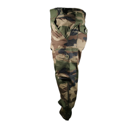Pantalon Guérilla CCE camouflage CE — vue de côté, zip bas de jambe