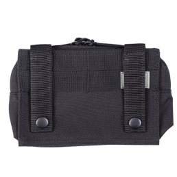 Poche MOLLE Mil-tec 17x5x12 cm noire arriere