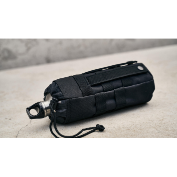 Porte-bouteille MOLLE BRANDIT noir vue couchée