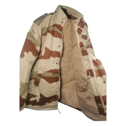 Parka Imperméable Armée Française desert interieur