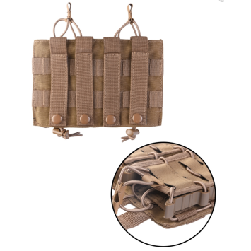 Porte chargeur Double OPEN TOP Flex MIL-TEC coyote