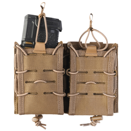 Porte chargeur Double OPEN TOP Flex MIL-TEC coyote