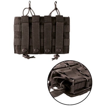 Porte chargeur Double OPEN TOP Flex MIL-TEC noir