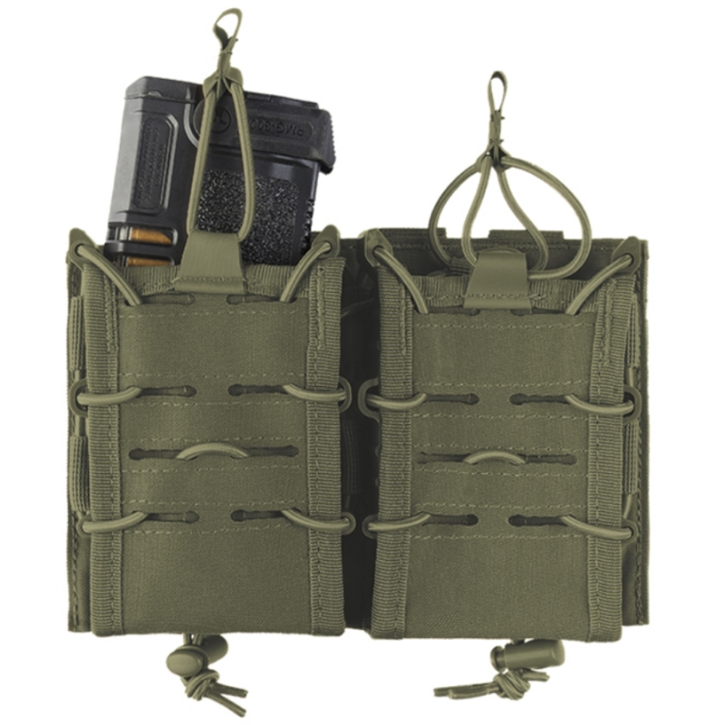 Porte chargeur Double OPEN TOP Flex Mil-tec vert