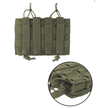 Porte chargeur Double OPEN TOP Flex Mil-tec vert