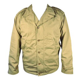 veste us m41 ww2 reproduction olive drab, vue de face, poches en biais