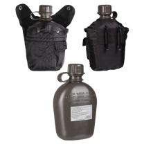 Gourde US PVC 1L avec housse noir