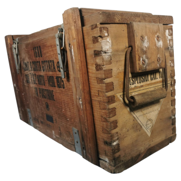 grande caisse militaire en bois