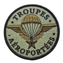 Écusson Troupes Aéroportées Brodé Velcro