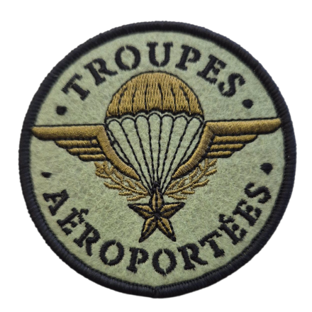Écusson Troupes Aéroportées Brodé Velcro