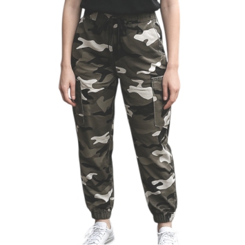 pantalon treillis f2 femme urbanporté, coupe haute jambes étroites poches cargo boutons-pression