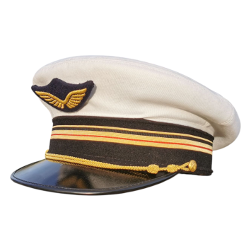 Casquette Armée de l’Air – trois-quarts droit, liseré doré, coiffe blanche