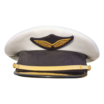 Casquette Armée de l’Air – vue de face basse, insigne ailes, occasion