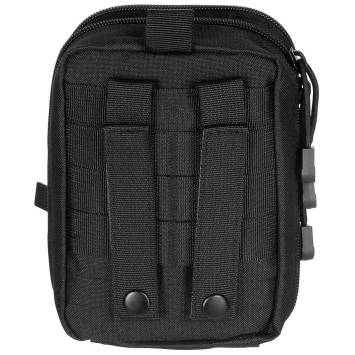 Pochette EDC MOLLE MFH — vue 3/4 avant, noire