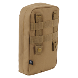 pochette molle coyote, dos pals + passage ceinture, fixation sur sac ou gilet