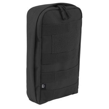 pochette molle snake brandit noir, organiseur edc 600d 24x15x5 cm, vue de face