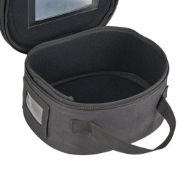 porte képi luxe noir ares, intérieur vidé, poignée latérale