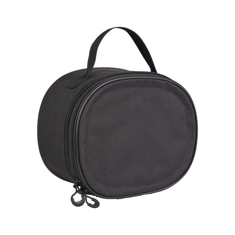 porte képi luxe noir ares, étui zippé 600d, vue trois-quarts