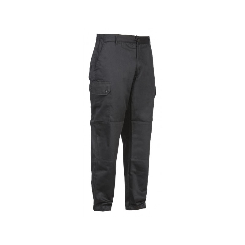 Pantalon treillis F2 Noir vue 3/4 face, poches cargo