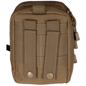 Pochette EDC MOLLE MFH — vue 3/4 avant, coyote